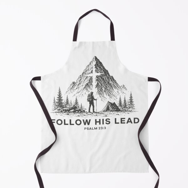 Item preview, Follow His Lead Psalm 23:3 Christian Mountain Faith designed and sold by SenoritaVixyArt.
