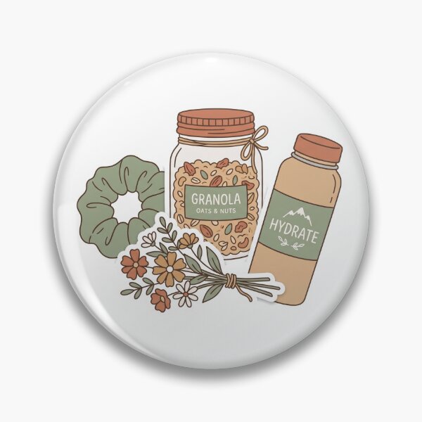 Item preview, Granola Girl Aesthetic Flat Lay Print designed and sold by DangaVintage.