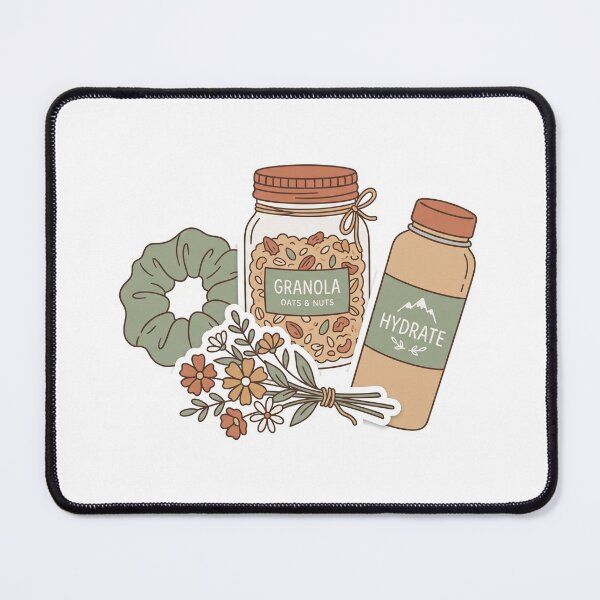 Item preview, Granola Girl Aesthetic Flat Lay Print designed and sold by DangaVintage.