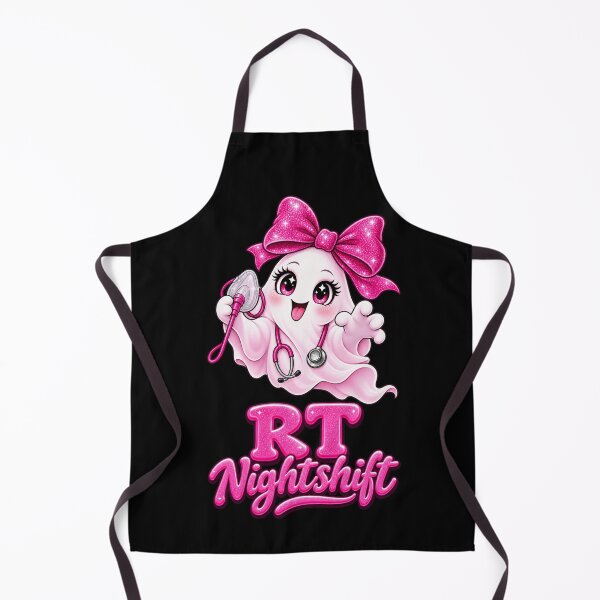 Item preview, RT Nightshift Ghost – Pink Glitter Respiratory Therapist Halloween designed and sold by ClinicalHubs.