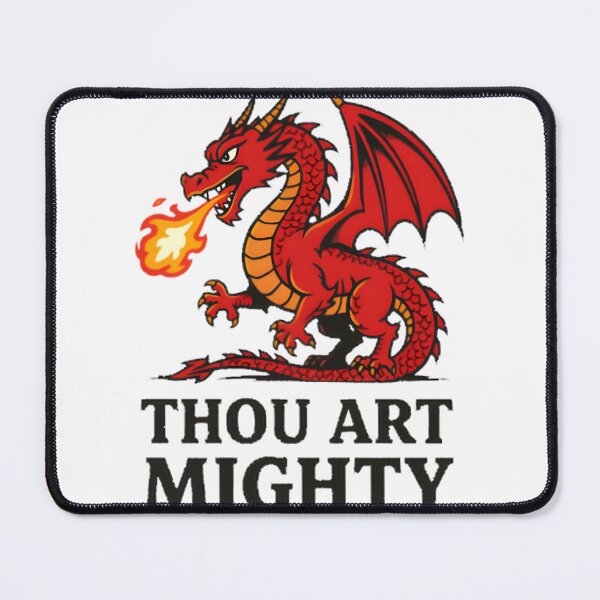 Item preview, Thou Art Mighty Red Dragon Fire Breathing Mythical Beast | ⭐⭐⭐⭐⭐ designed and sold by Abdelhamidouf.