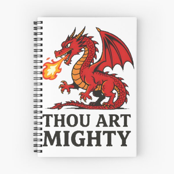 Item preview, Thou Art Mighty Red Dragon Fire Breathing Mythical Beast | ⭐⭐⭐⭐⭐ designed and sold by Abdelhamidouf.