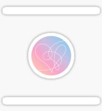 BTS Love Yourself S E L F Pop Socket Sized Sticker - F version Sticker