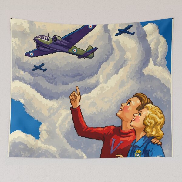 Item preview, Pixel Art Daddy Helps Build Them Poster designed and sold by aigcx.