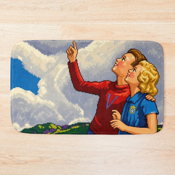 Item preview, Pixel Art Daddy Helps Build Them Poster designed and sold by aigcx.