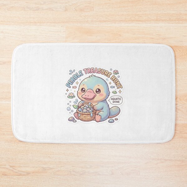 Item preview, Platypus – Kawaii "Pebble Treasure Hunt" Sticker designed and sold by Chipkooo.
