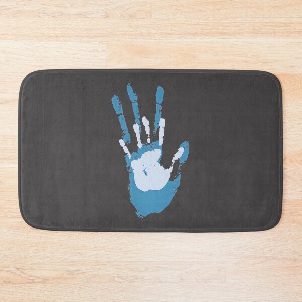 Item preview, Bioluminescent Blue Alien Handprint Sci-Fi Tribal Glow Paint Art | ⭐⭐⭐⭐⭐ Best Seller designed and sold by BensShoop ⭐⭐⭐⭐⭐.
