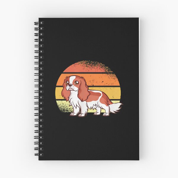 Item preview, Retro Sunset Cavalier King Charles Spaniel Dog Graphic designed and sold by vesthljaque.