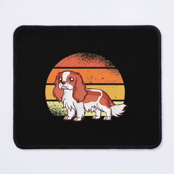 Item preview, Retro Sunset Cavalier King Charles Spaniel Dog Graphic designed and sold by vesthljaque.