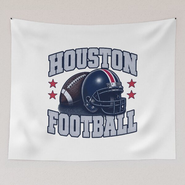 Item preview, Houston Football Retro Helmet designed and sold by Elizabeth46407.