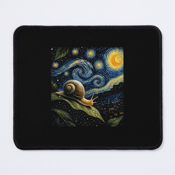 Item preview, Celestial Snail Under a Starry Night Dreamy Nature Inspired Design designed and sold by MiALopezArt.