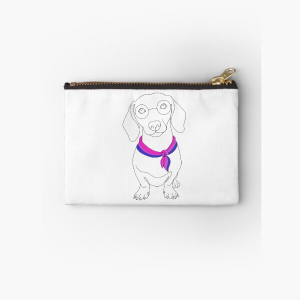 Item preview, Minimalist Dachshund with Glasses & Bisexual Bandana designed and sold by TrueColorAr.