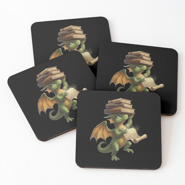 Item preview, Rainbow Dragon Reading Books Colorful Fantasy Reader Design designed and sold by Ostericaimusa.