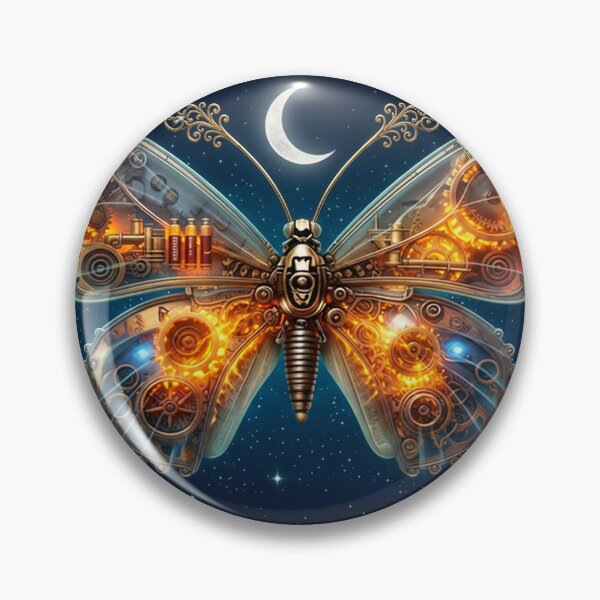 Item preview, Art Deco Steampunk Celestial Butterfly designed and sold by EWPrints.