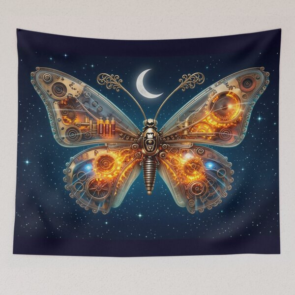Item preview, Art Deco Steampunk Celestial Butterfly designed and sold by EWPrints.