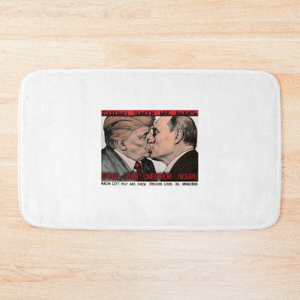 Item preview, Fraternal Kiss Political Satire Art Print - Funny World Leaders Parody | Perfect Gift For You And Friends designed and sold by onepixel2006.