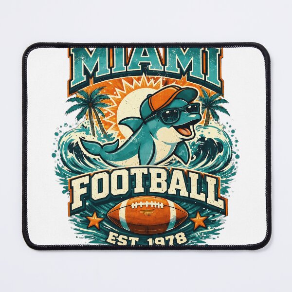 Item preview, Miami Retro Football Dolphin Vintage designed and sold by KurtKrueg88967.
