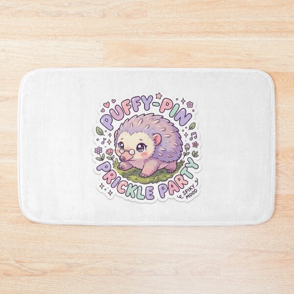 Item preview, Hedgehog – Kawaii "Puffy-Pin Prickle Party" Sticker designed and sold by Chipkooo.