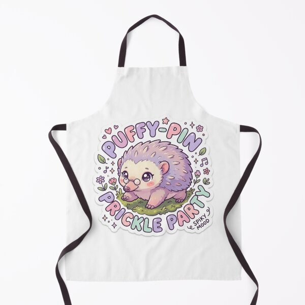 Item preview, Hedgehog – Kawaii "Puffy-Pin Prickle Party" Sticker designed and sold by Chipkooo.