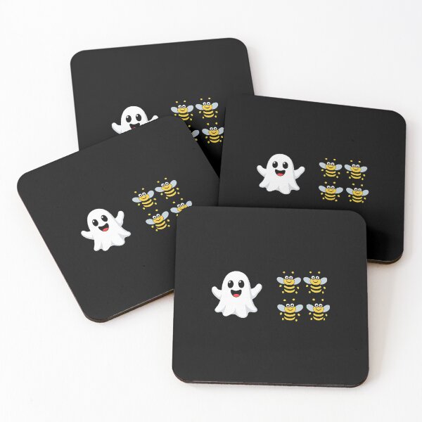 Item preview, Funny Ghost and Bee Halloween Boo Bees designed and sold by nryum.