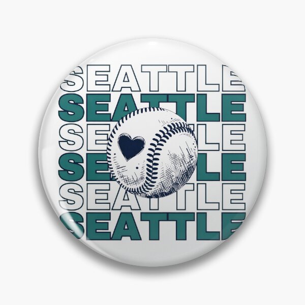 Artikelvorschau, Seattle Baseball Herz Liebe Retro Grafik entworfen und verkauft von Elizabeth46407.