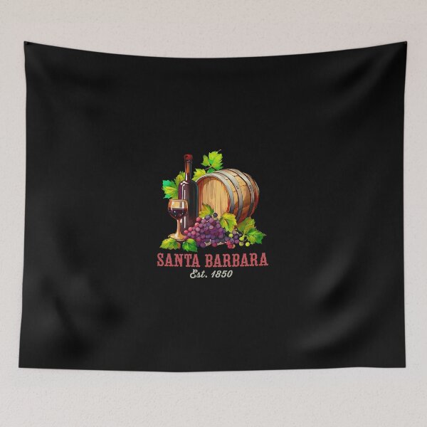 Item preview, Santa Barbara Wine Barrel Grapes Glass Est. 1850 designed and sold by vesthljaque.