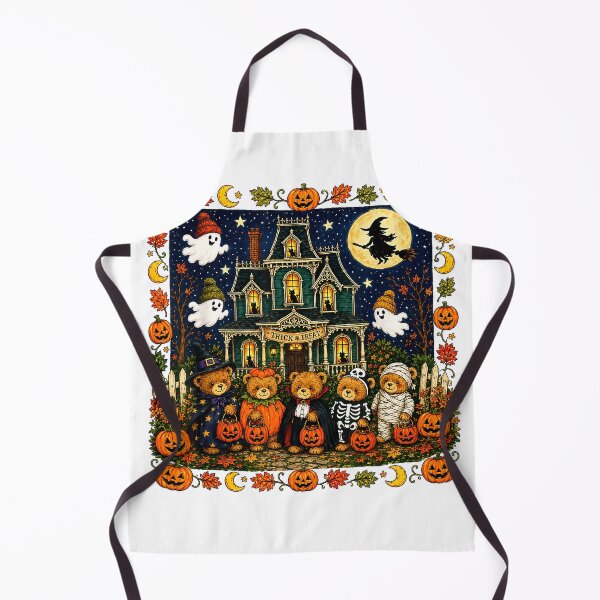 Item preview, Funny Bears Haunted House Funny Mummy Ghost Trick-or-Treat T-Shirt designed and sold by Badriiiii.