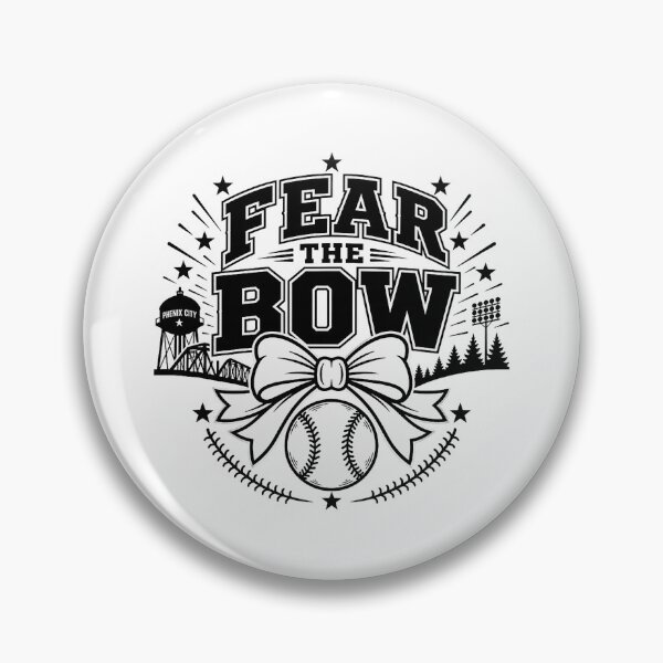 Item preview, Cute Coquette Bow Fear The Bow Baseball Softball designed and sold by nryum.