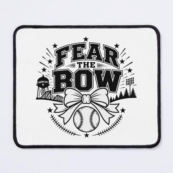 Item preview, Cute Coquette Bow Fear The Bow Baseball Softball designed and sold by nryum.