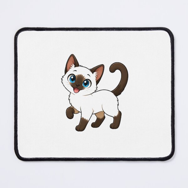Item preview, Siamese Cute Cat Sticker Siamese Lover Gift Cat Mom designed and sold by RedRubyBubble.