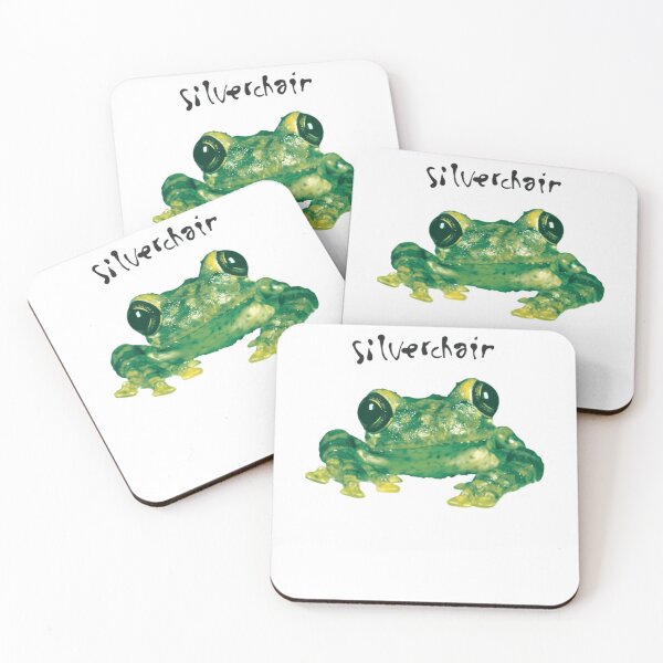 Item preview, Detailed Green Frog Graphic Centered Below Silverchair Text designed and sold by hasanuzzamanbd.