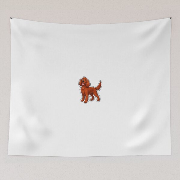 Item preview, Irish Setter Cute Dog Sticker Irish Setter Lover Gift Dog Mom designed and sold by RedRubyBubble.