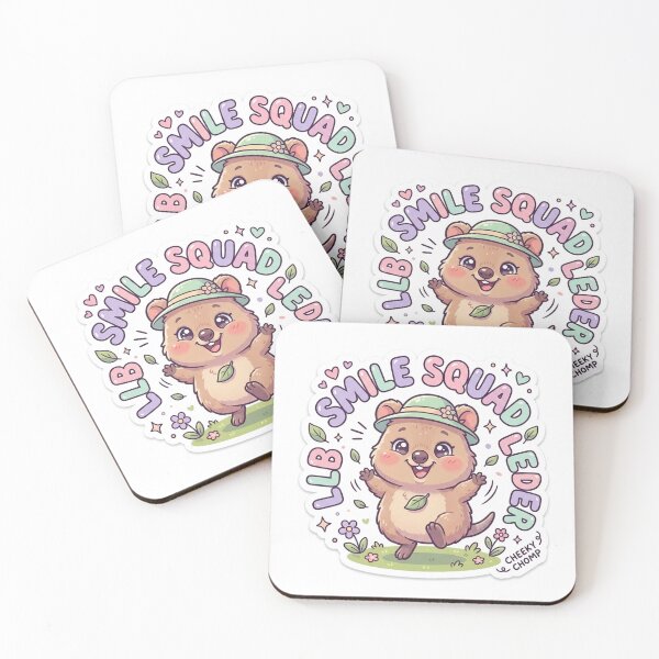 Item preview, Quokka – Kawaii "Smile Squad Lil' Leader" Sticker designed and sold by Chipkooo.