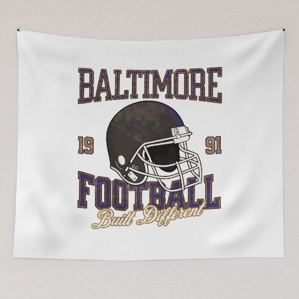 Item preview, Baltimore Football Vintage Helmet Retro Design designed and sold by JamesWyat18400.