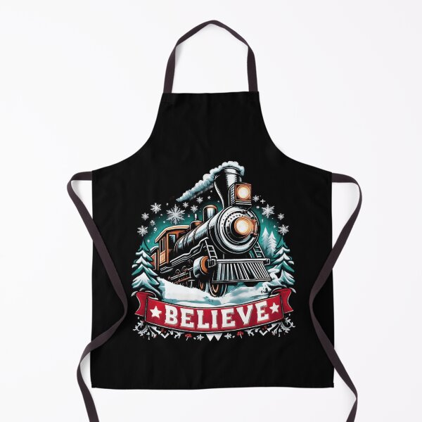 Artikelvorschau, Alle einsteigen in den Polar Express! Weihnachtsmann-T-Shirt mit langen Ärmeln – Nordpol-Weihnachtsmann-Motiv entworfen und verkauft von RAYBURN.