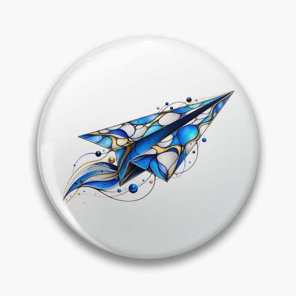 Item preview, Blue Abstract Paper Airplane designed and sold by Prime_1.