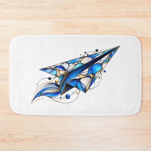 Item preview, Blue Abstract Paper Airplane designed and sold by Prime_1.