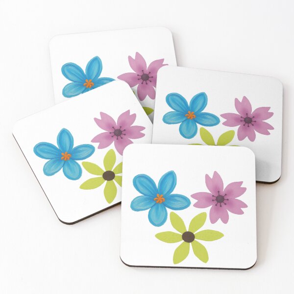 Item preview, Colourful wildflower trio designed and sold by Poorniadhi.