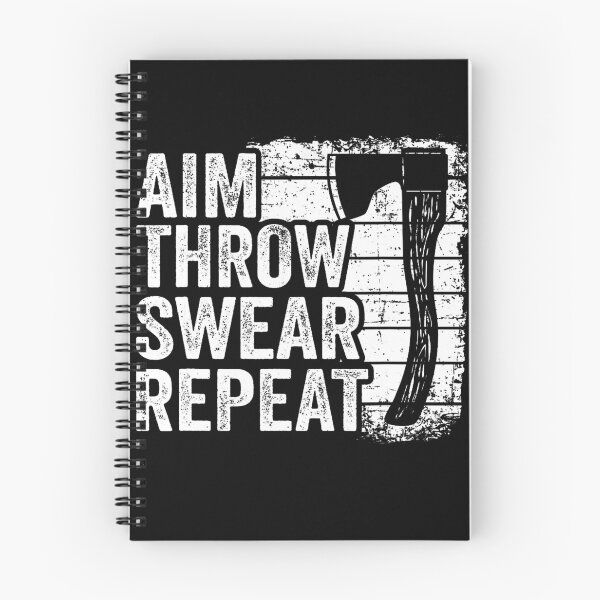 Item preview, Aim Throw Swear Repeat Hatchet Vintage Funny Axe Throwing designed and sold by RAYBURN.