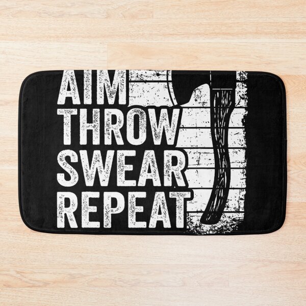Item preview, Aim Throw Swear Repeat Hatchet Vintage Funny Axe Throwing designed and sold by RAYBURN.