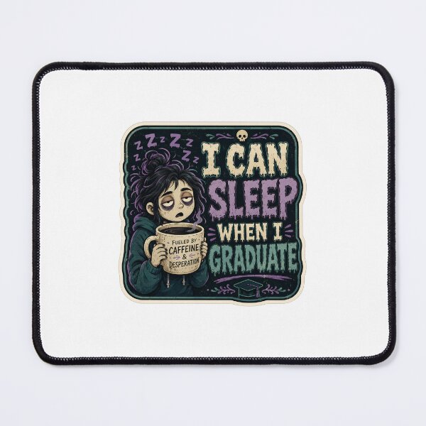 Item preview, I Can Sleep When I Graduate designed and sold by RedRubyBubble.