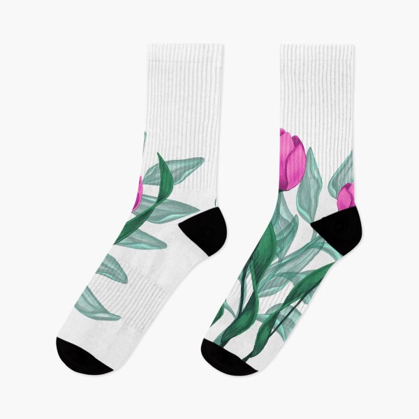 Item preview, Pink Tulip Botanical — Dreamy Hand-Painted Floral designed and sold by ArtflyStudio.