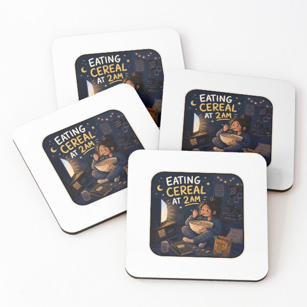 Item preview, Eating Cereal at 2AM designed and sold by RedRubyBubble.