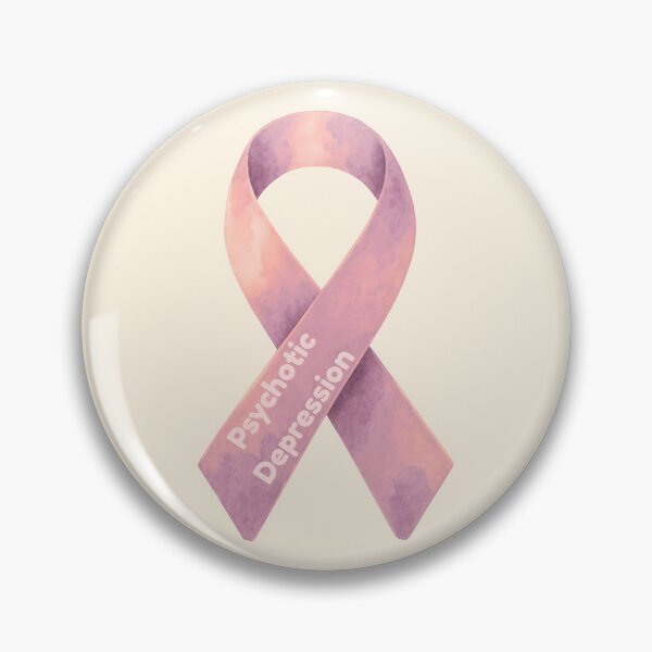 Item preview, Depressive Psychosis, Psychotic Depression Awareness Ribbon designed and sold by MoMidoStore.