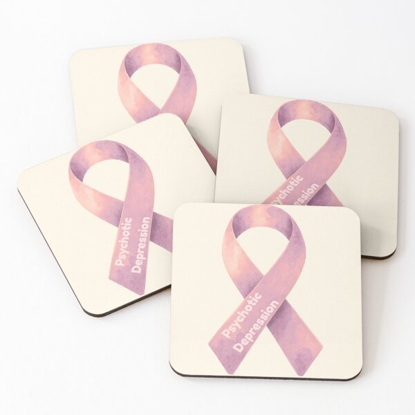 Item preview, Depressive Psychosis, Psychotic Depression Awareness Ribbon designed and sold by MoMidoStore.