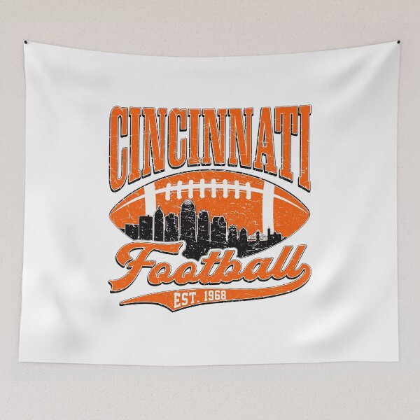 Item preview, Cincinnati Football Vintage Retro Skyline designed and sold by JoshuaBry73262.
