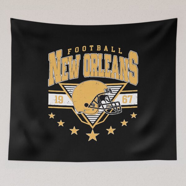 Item preview, New Orleans Football Retro Helmet Vintage Style designed and sold by LonsdaleKa.