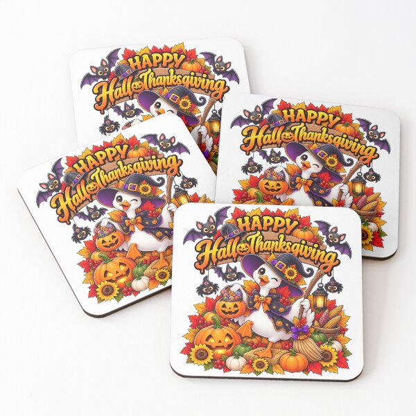 Item preview, Happy HalloThanksgiving Goose Witch Halloween thanksgiving designed and sold by QuiteOrbit.