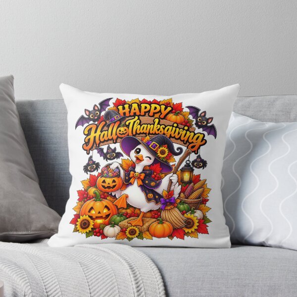 Item preview, Happy HalloThanksgiving Goose Witch Halloween thanksgiving designed and sold by QuiteOrbit.