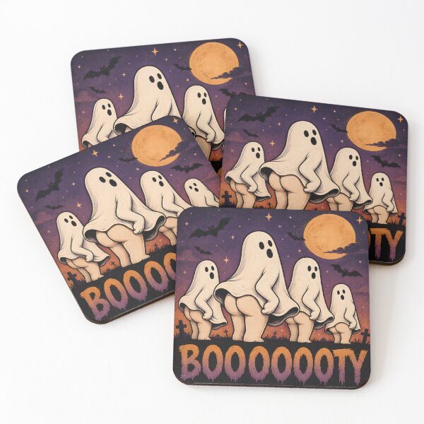 Item preview, Funny Booty Ghost Cheeky Halloween Sticker Art designed and sold by ArtsyGlaze.